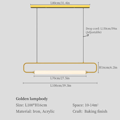 Lámpara colgante LED DecorBites™ para comedor, sala de estar y restaurante