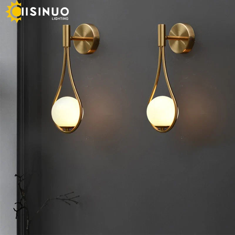 DecorBites™ Gold G9 Wall Lamp Sconce - Nordic Style Lighting for Bedroom, Hallway, Study Area