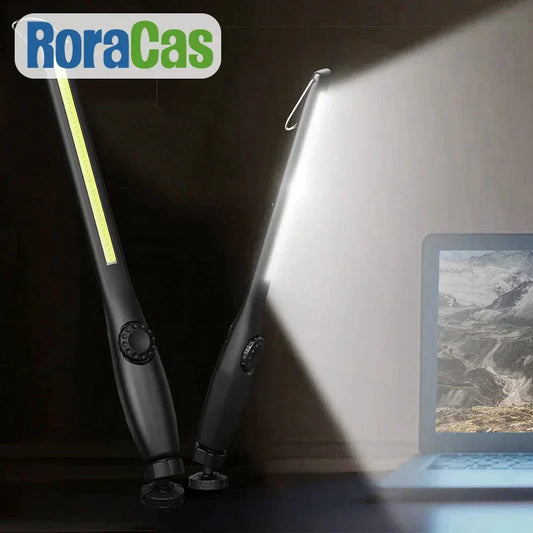 DecorBites™ COB LED Nightlight Work Light 3000AmAh Dimmable Inspection Lamp for Home Garage