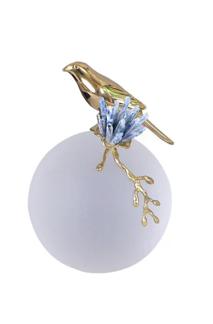 DecorBites™ Golden Bird Brass Sculpture Modern Home Decor Artwork Statue