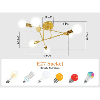 Lámpara colgante de techo LED DecorBites™ para cocina, sala de estar y decoración del hogar