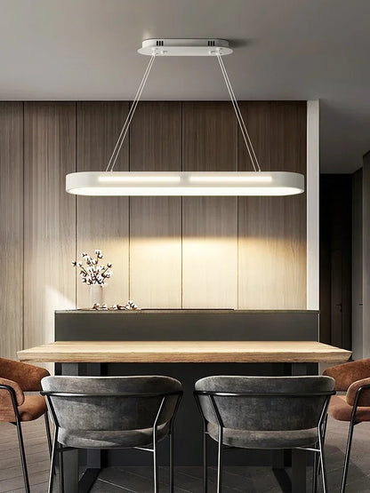 DecorBites™ LED Office Chandelier: Modern Minimalist, Creative & Luxe Dining Room Lighting