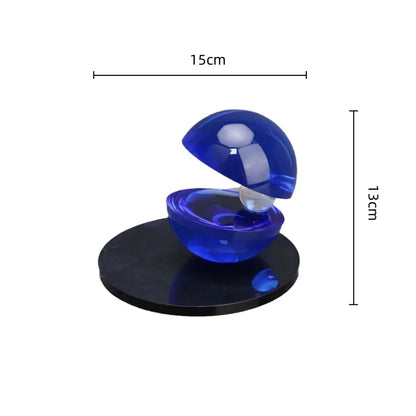 DecorBites™ Crystal Glass Abstract Home Decor Semi-circle Ornaments