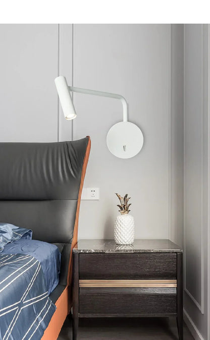 ديكوربايتس™ مصباح حائط LED حديث بقوة 6 وات مع ضوء للقراءة للمنزل والفندق