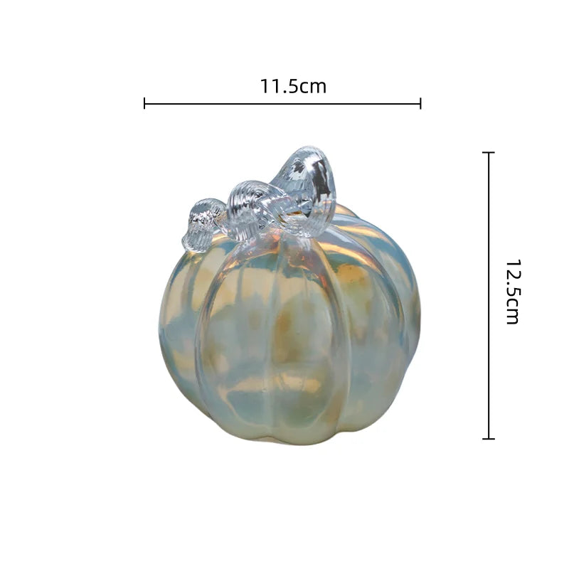DecorBites™ Gradient Glass Pumpkin Decorative Figurine for Home Decoration