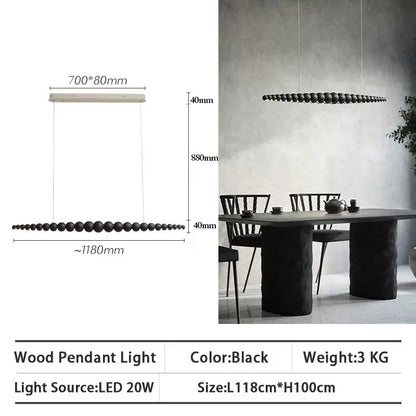 Lámparas colgantes lineales LED DecorBites™ para cocina, comedor, sala de estar y oficina