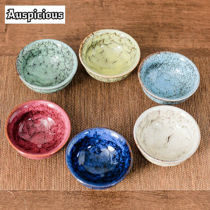 45ml Mini Tea Bowl Kiln Transformation Ceramic Tea Cup Chinese Kung Fu Teacup Espresso Coffee Cups Jianzhan Afternoon Teacups