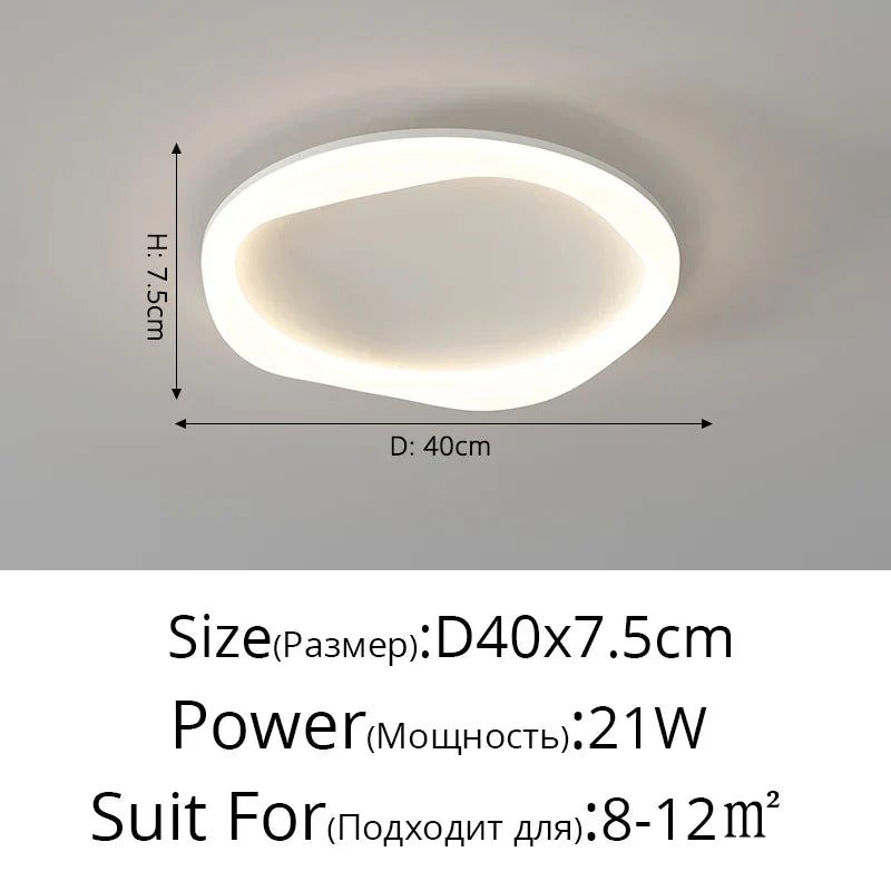 DecorBites™ Cloud Ceiling Light: Simple Modern Intelligent Nordic Design for Bedroom and Living Room