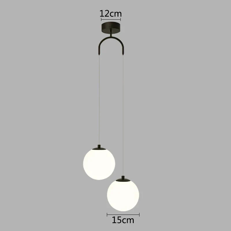 Lámpara colgante de cristal dorado LED Decorbites™ para comedor y dormitorio