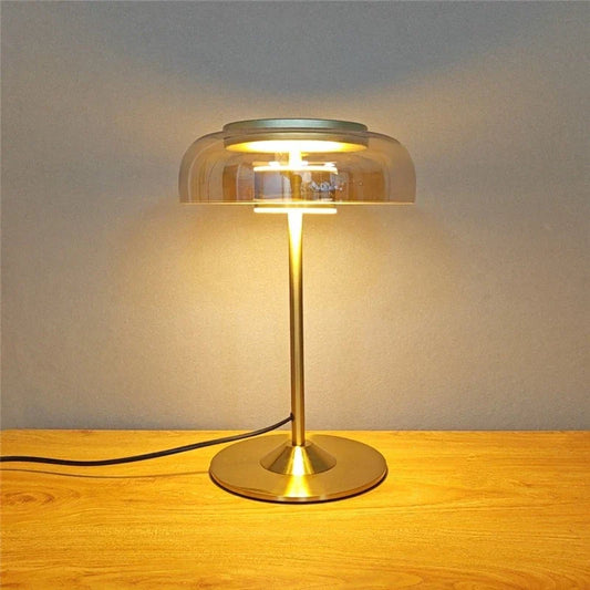 DecorBites™ Elegant Mushroom Glass Bowl Table Lamp for Modern Nordic Living Spaces