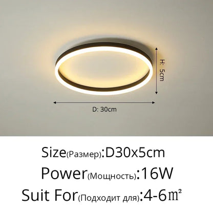 DecorBites™ Circular LED Ceiling Lights for Home Decor and Indoor Lighting