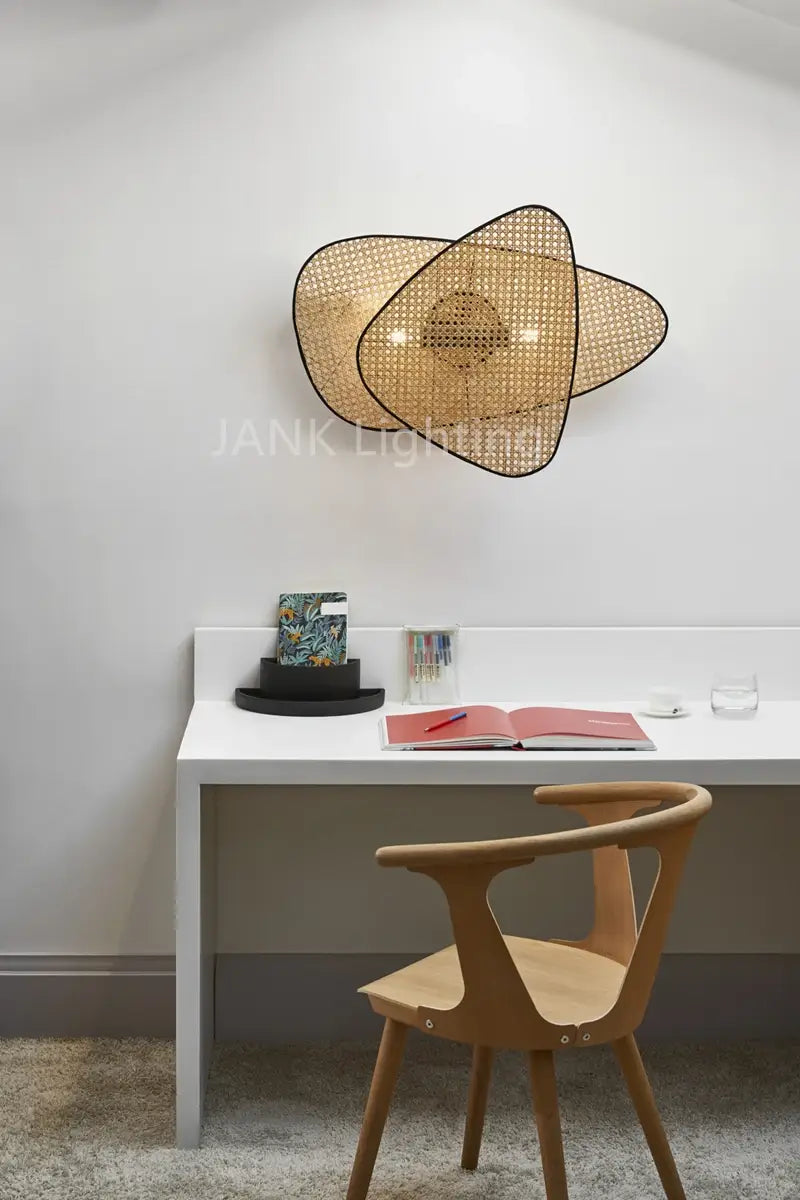 DecorBites™ French Design Rattan Chandelier for Home Lighting