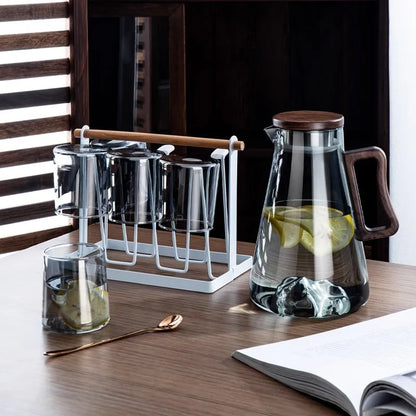 DecorBites™ Glass Cold Water Jug | Large Capacity & Heat Resistant Water Pot