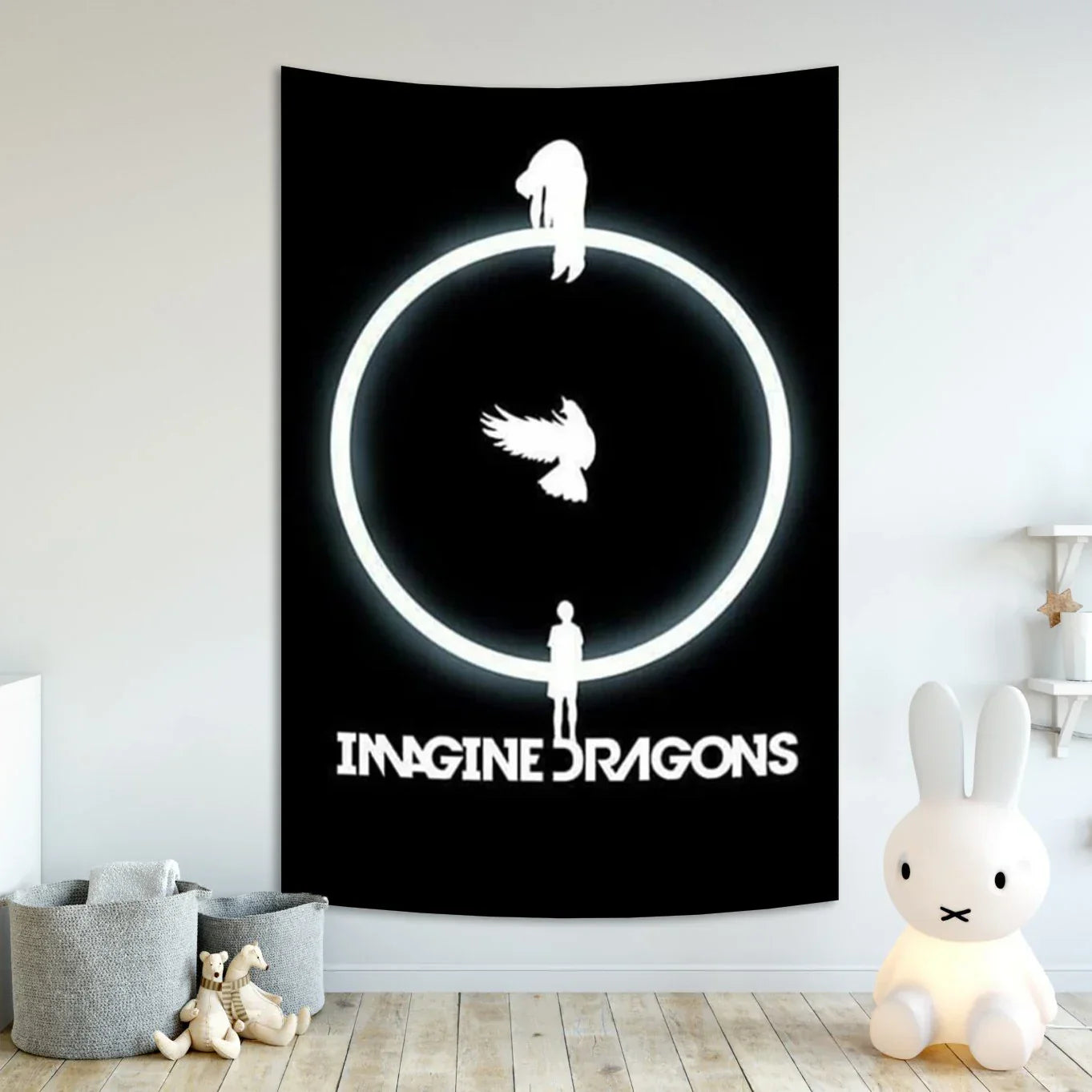 Decobites Imagine Dragons Band Poster Tapestry Rock Singer Wall Art Banner Decoration