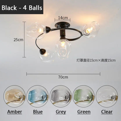 Lámparas colgantes LED con forma de bola de cristal DecorBites™ para habitaciones