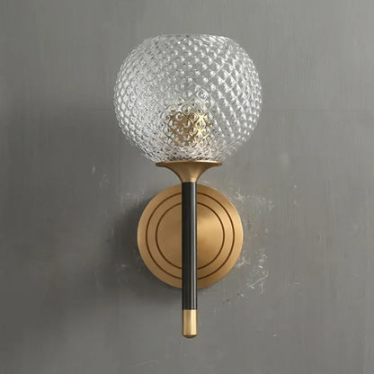 ديكوربايتس™ مصباح حائط بإطار خشبي نحاسي مع حبل من القنب - ديكور غرفة معيشة إبداعي