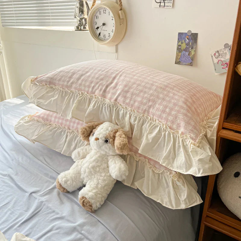 Lace Ruffle Cotton Bedding