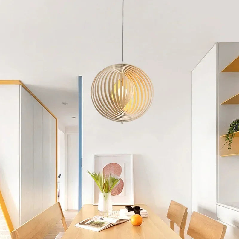 Bamboo Moon Pendant Light