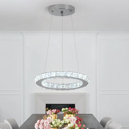 Lámpara colgante LED de cristal DecorBites™ para decoración del hogar - Accesorio de arte moderno