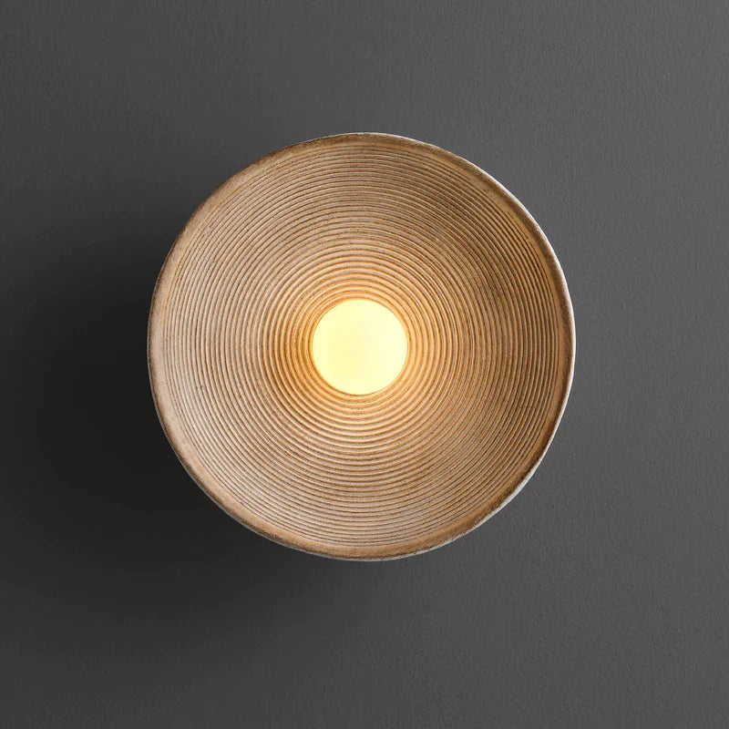 Lámpara de pared japonesa Decorbites™ retro para dormitorio y mesita de noche, decoración de arte wabi sabi