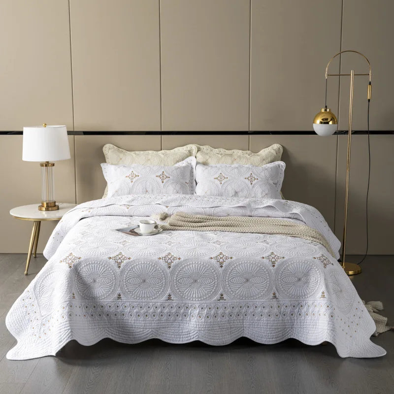 Gold Boho Cotton Quilt