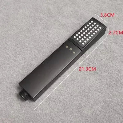 Cabezal de ducha de mano DecorBites™ negro de alta presión para ahorrar agua y simular una lluvia en el baño