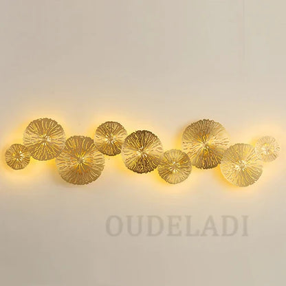 DecorBites™ Lotus Leaf LED Wall Sconce - Copper Industrial Luminaire