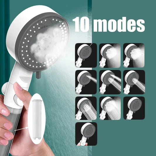 DecorBites™ High Pressure Shower Head with Filter, Adjustable Handheld Spray Nozzle for Bathroom
