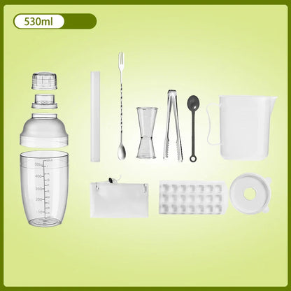 DecorBites™ Cocktail Shaker: Bartender's Beverage Mixer for Champagne & Cocktails