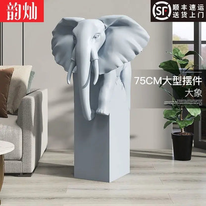 DecorBites™ Elephant Ornaments: Light Luxury Living Room Decor for Home & Office