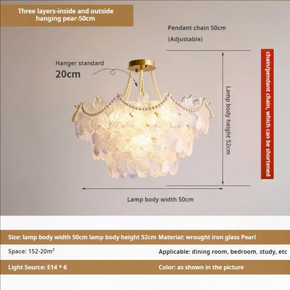 DecorBites™ Leafless Crystal Chandelier: Modern French Living Room & Bedroom Lighting