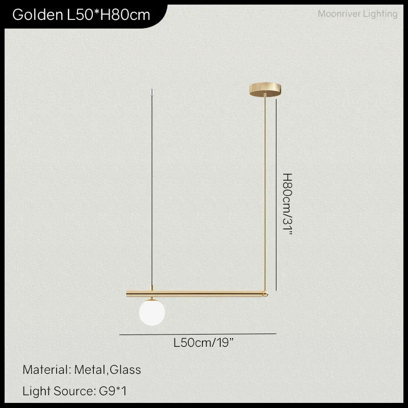 Modern Linear Hanging Chandelier