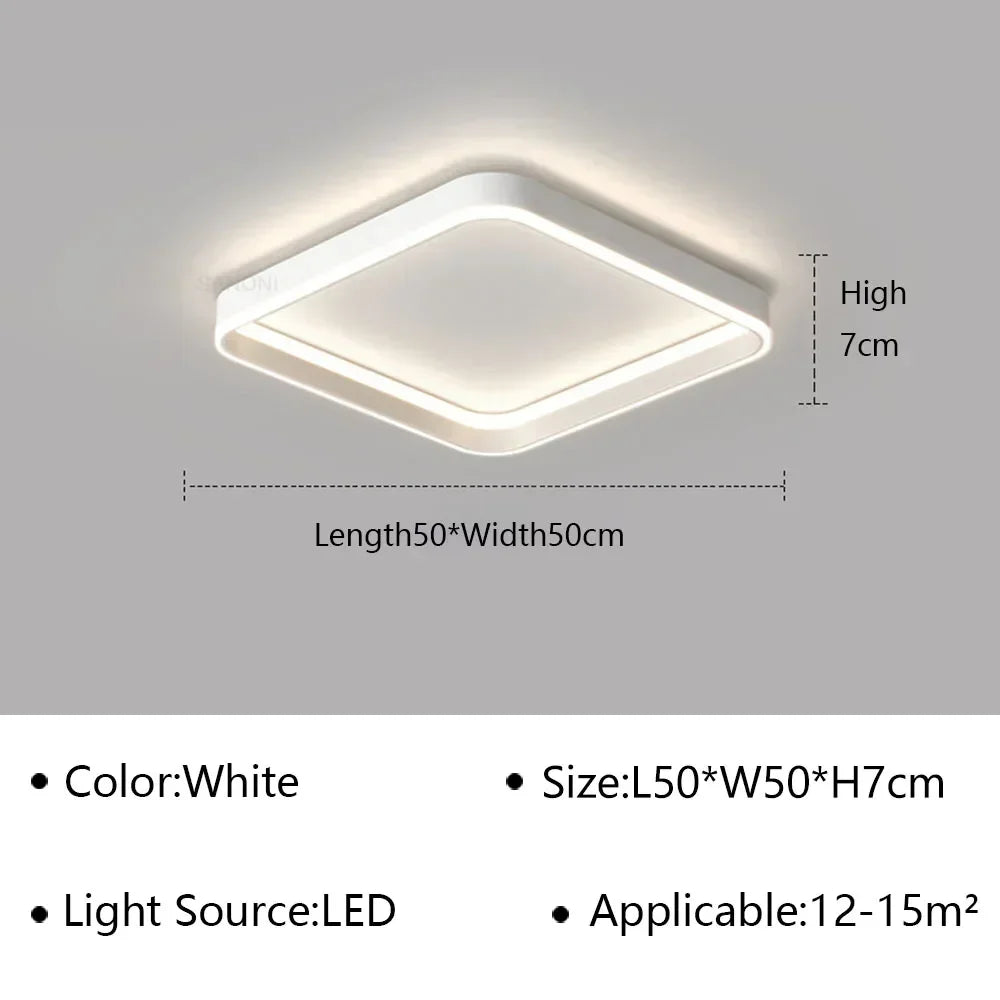 Lámpara de techo geométrica LED DecorBites™ para sala de estar, comedor, estudio, dormitorio, pasillo o balcón.