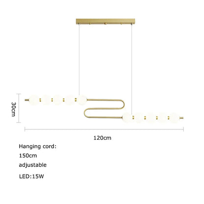 DecorBites™ LED Chandelier Necklace Lighting for Dinning Room