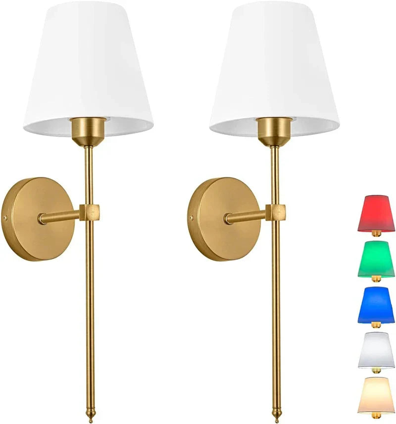 Lámpara de pared de tela retro industrial Decorbites™ para iluminación de dormitorio, baño y sala de estar