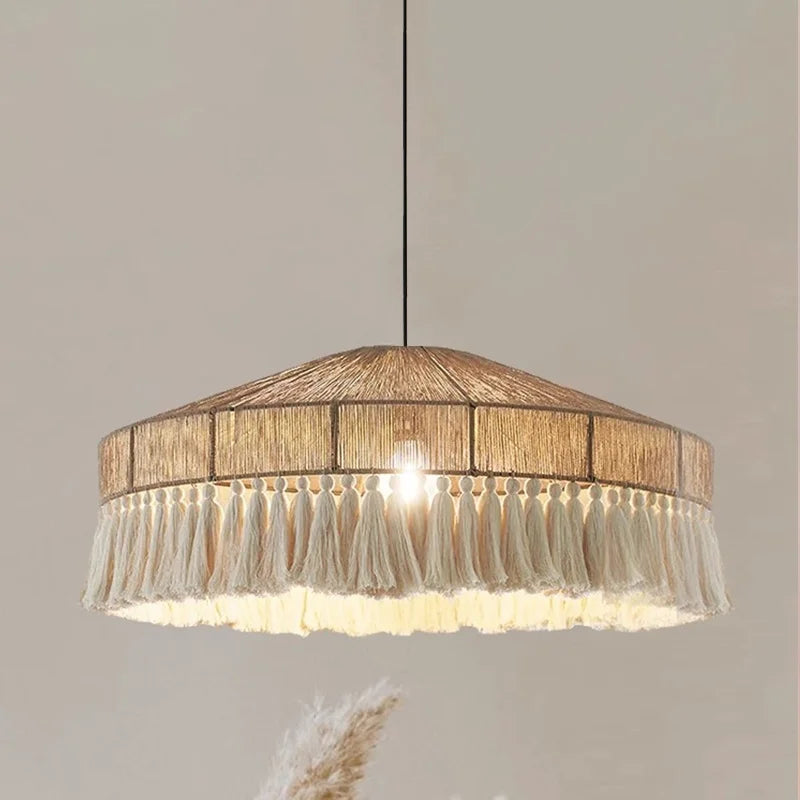 Hemp Rope Pendant Light Nordic D60cm Design
