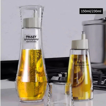 DecorBites™ Glass Seasoning Bottle Set for Cooking: Oil, Vinegar, Soy Sauce, Barbecue Spray