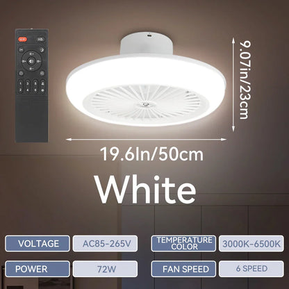 DecorBites™ Ceiling Fan Light with Remote Control, Silent Operation for Bedroom, Living Room