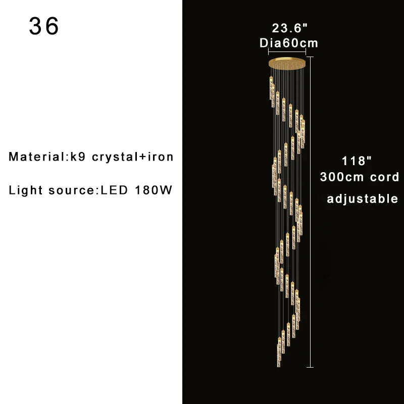 DecorBites™ High-ceiling Room Pendant Lights Adjustable Luxury Fixture