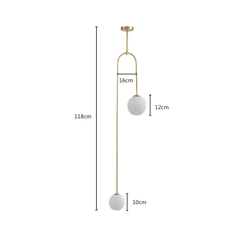 Lámparas colgantes LED DecorBites™ con bola de cristal y acabado en latón para iluminación de restaurantes y dormitorios