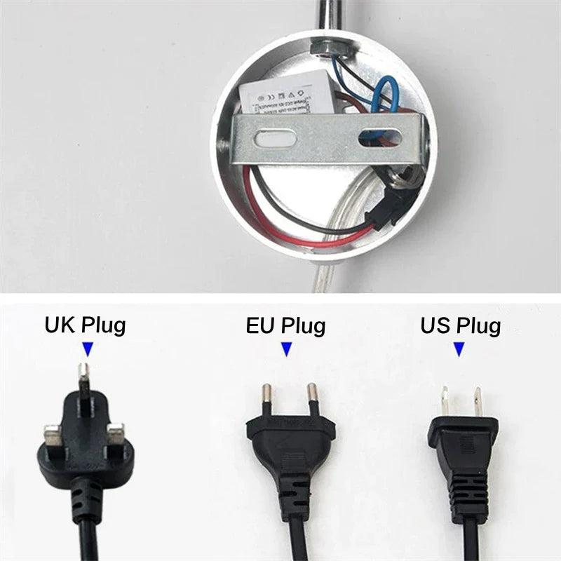 DecorBites™ Bronze Gooseneck LED Wall Lamp Bedroom Bedside Sconce Spot Lighting