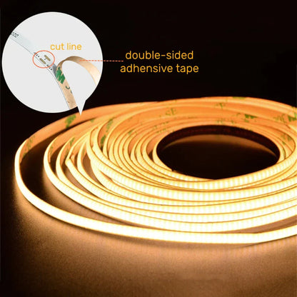 DecorBites™ 4mm COB LED Strip Lights - Ultra Slim & Colorful - 480Led/M Linear Tape Lighting