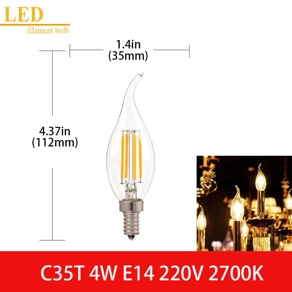Clear Glass Vintage Bulb
