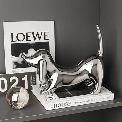 DecorBites™ Doberman Ceramic Art Statue | Nordic Luxury Home Decor Ornaments