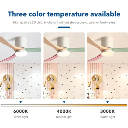 DecorBites™ 46-Inch Modern Black Ceiling Fan Light with Remote Control