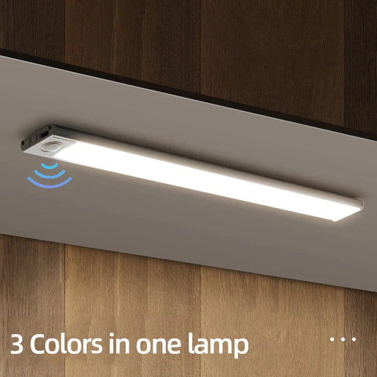 DecorBites™ 50cm Ultra-Thin LED Motion Sensor Cabinet Light for Kitchen, Bedroom, Closet