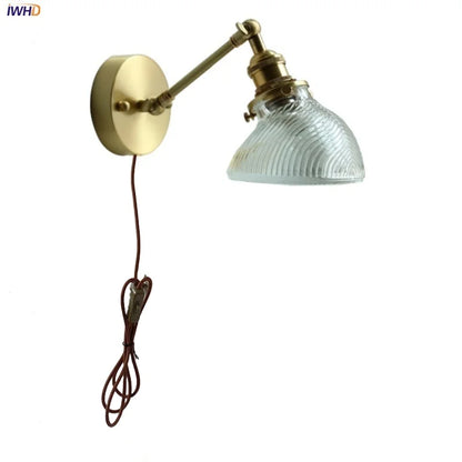 DecorBites™ Clear Glass LED Wall Sconce Rotate Up Down, Perfect for Dining Room, Bathroom