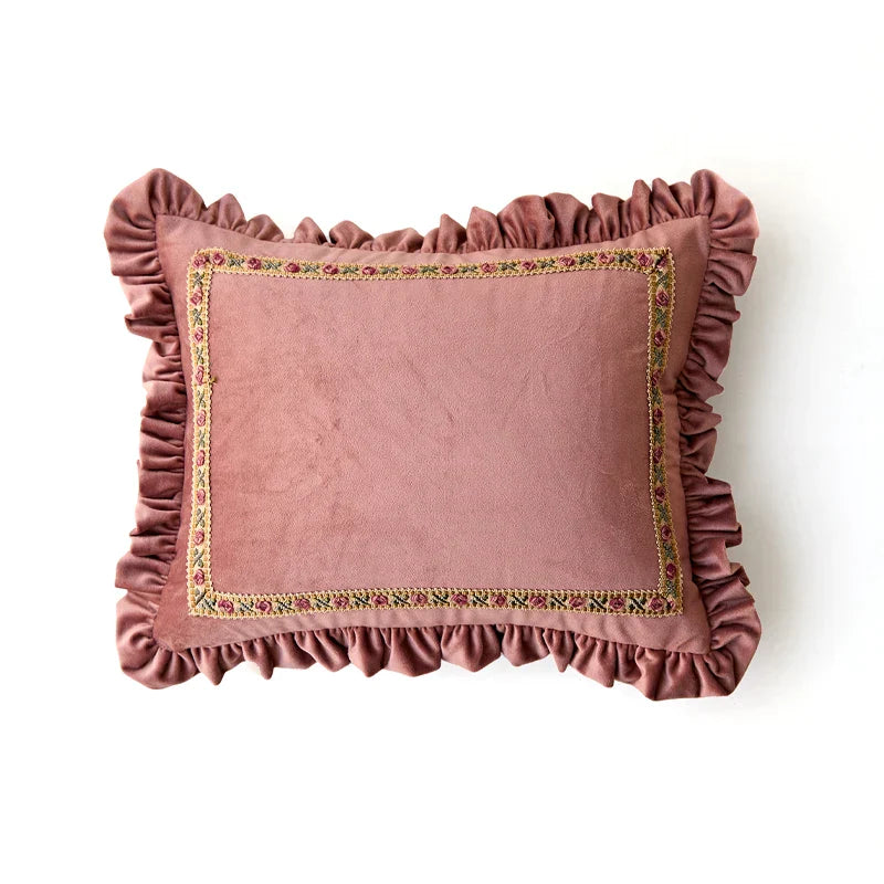 DecorBites™ Dancing Crane Decorative Cushion Cover: High Grade French Retro Pillow Case 45x45cm