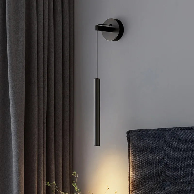 DecorBites™ Height-Adjustable Copper LED Wall Lamp: Luxurious Warm Atmosphere for Bedside, Foyer, Hotel