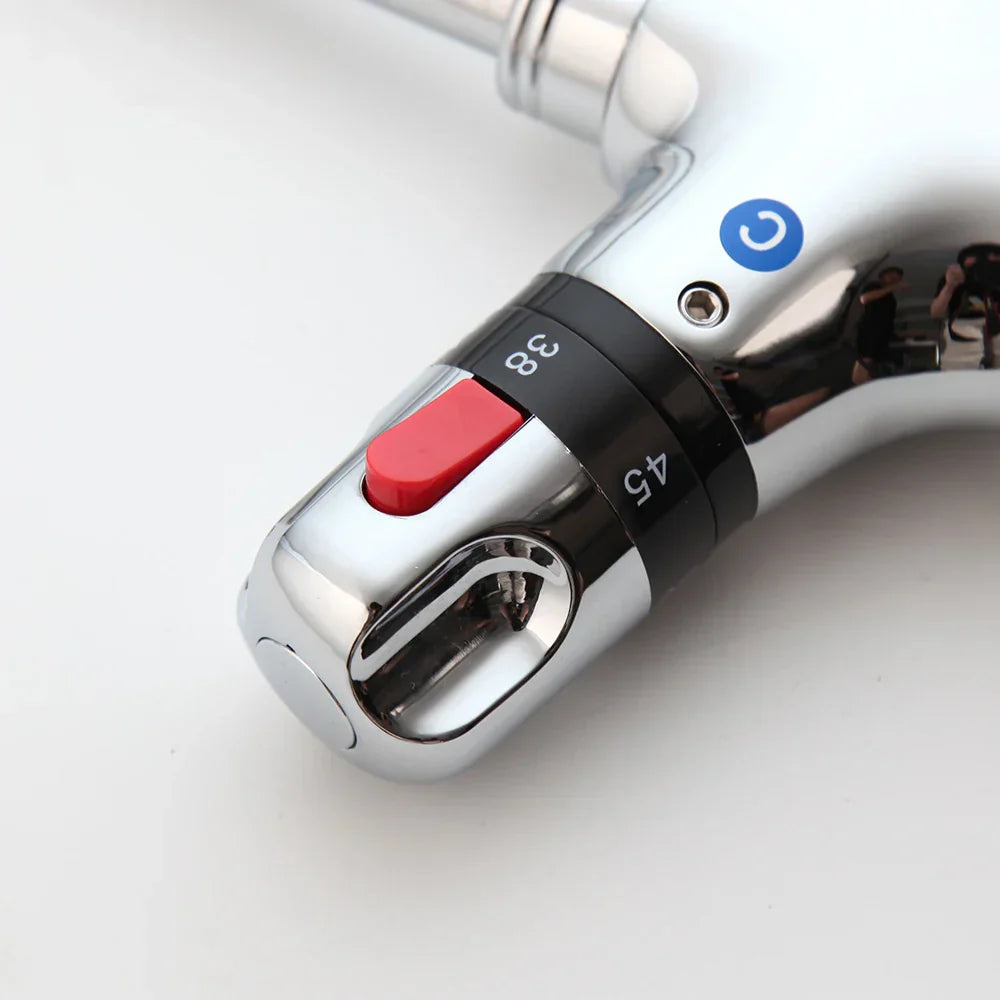 DecorBites™ Brass Kitchen Sink Faucet w/ Swivel Spout & Thermostatic Control